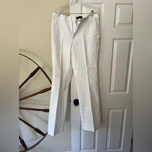 Coldeater Creek Women’s White Straight-Leg Pants, size 16 Long, NWOT